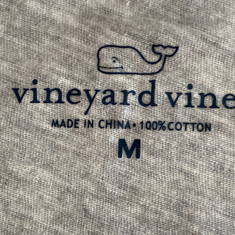 Vineyard Vines Gray Embroidered Long Sleeve Preppy Top 3319 - Picture 5 of 6